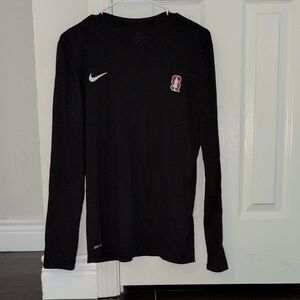 Nike Men's Black Long Sleeve Tee with Logo